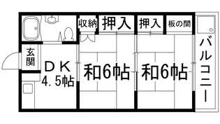 津賀マンション【3階】の間取り