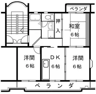 グランドールB【2階】の間取り