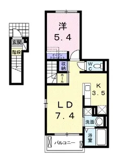 リヴェール霞【2階】の間取り