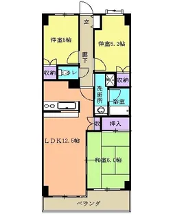 エクセレンス元町【2階】の間取り