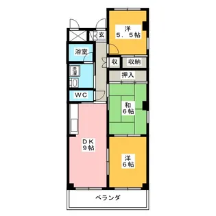 コンフォートメイワ【4階】の間取り
