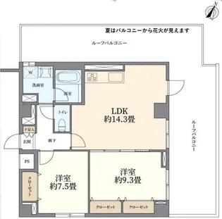 スカイコート板橋五番館【6階】の間取り