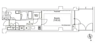 カスタリア市ヶ谷【1階】の間取り