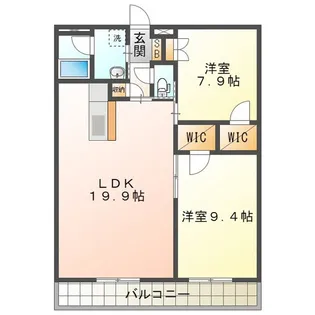ASレジデンス四日市【12階】の間取り