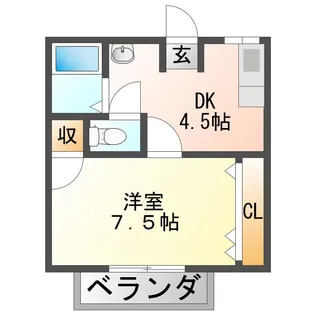 碓氷ハイツ【1階】の間取り