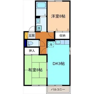 シャルマン96【1階】の間取り