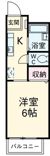 レスパスノンシャラン【1階】の間取り