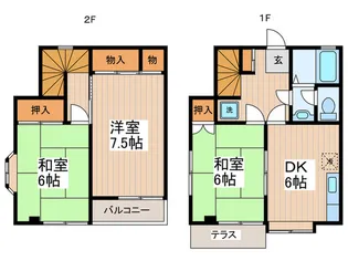 東京都武蔵村山市中原4【一戸建】の間取り