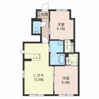 メゾンドジャスプ【1階】の間取り