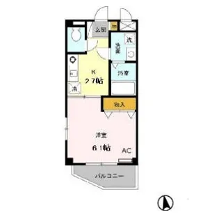クレアール【2階】の間取り