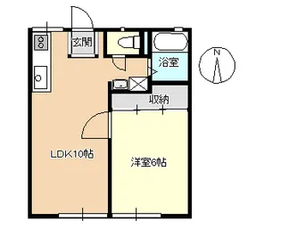エトワール東岡山II【1階】の間取り