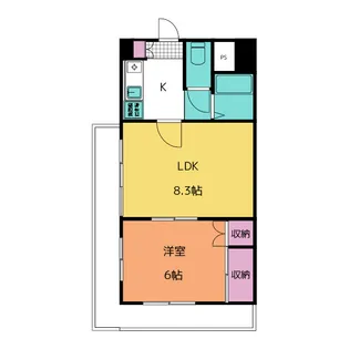 ライオンズマンション名大ウエスト【4階】の間取り