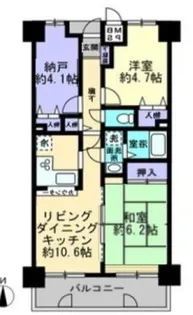 ライオンズマンション倉敷幸町【14階】の間取り