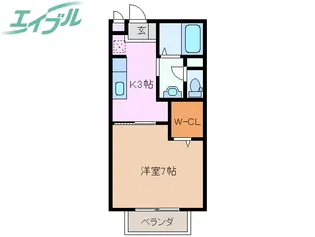 ルネ城東【2階】の間取り