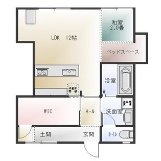 リバーサイドマンション【1階】の間取り