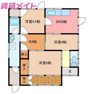 三重県松阪市曽原町【一戸建】の間取り