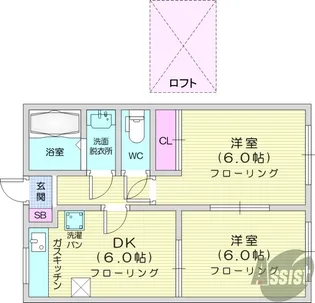 コーラル館【1階】の間取り