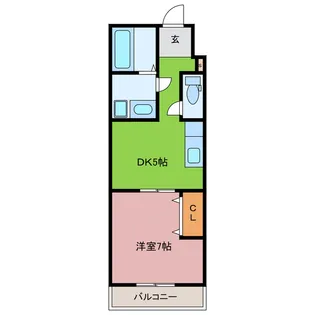 Feliz高石千代田【2階】の間取り