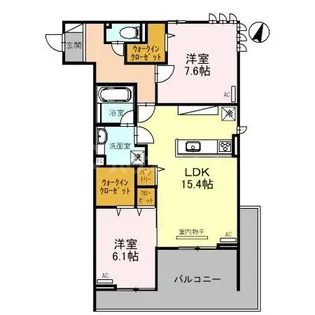 埼玉県さいたま市大宮区桜木町4【アパート】の間取り