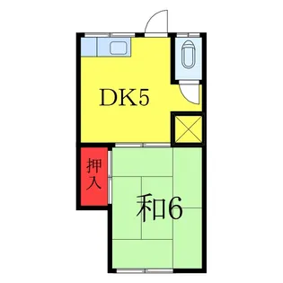 曽根荘【2階】の間取り