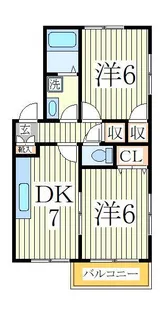 サザンオーク【2階】の間取り