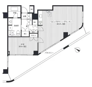 ヒューリック浅草一丁目【3階】の間取り