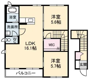 三井ヴィラ【2階】の間取り