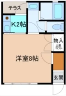 シャンブル・ド・泉野【1階】の間取り