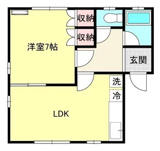 ハイツWing【1階】の間取り