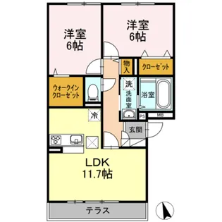 ManoirBlanc【0】【1階】の間取り