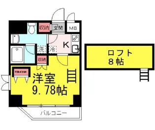 ヴェルファーレ彩【6階】の間取り
