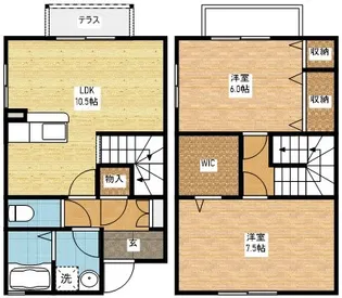 長崎県長崎市戸石町【アパート】の間取り
