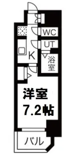 ファステートNAMBA華月【11階】の間取り