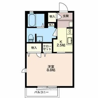 グリーンタウンA【1階】の間取り