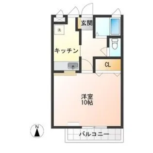 サニーサイド【1階】の間取り