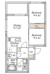アーバンパーク方南町【4階】の間取り