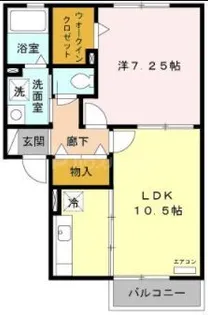 フォルテーヌIII【1階】の間取り