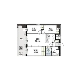 Grand Luce【9階】の間取り