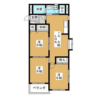 エトワールハイム【2階】の間取り