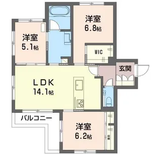 東京都目黒区上目黒5【マンション】の間取り