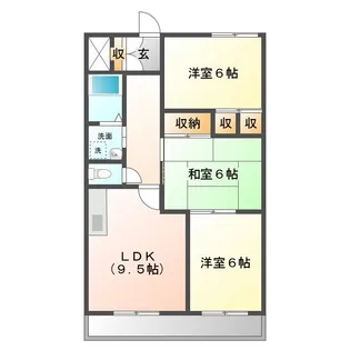 3LDKの間取り画像