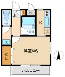 1Kの間取り画像