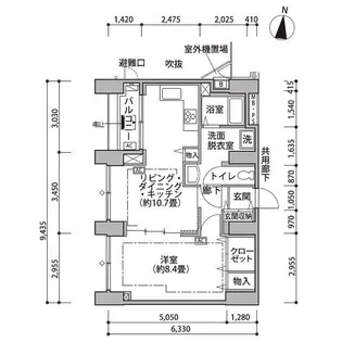 東雲キャナルコートCODAN14号棟【6階】の間取り