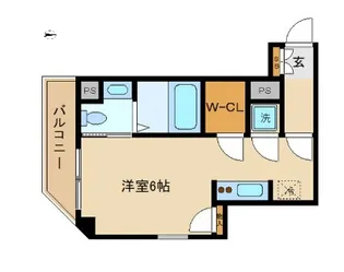 シャンブレ・クレール【1階】の間取り