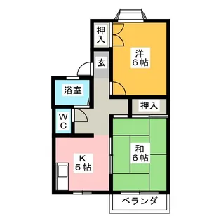 ハイツイーグル A【2階】の間取り