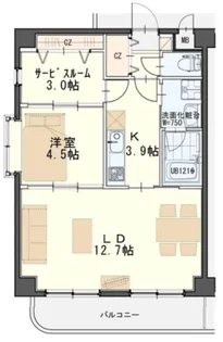 ル・セザンヌ【3階】の間取り