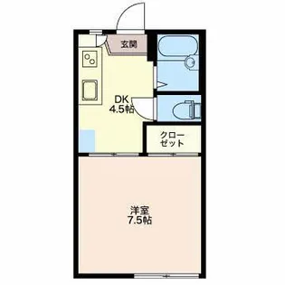 サーティーンガーデンB【1階】の間取り