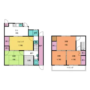 愛知県名古屋市北区辻町9【一戸建】の間取り
