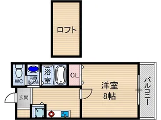 リーフジャルダン総持寺駅前【4階】の間取り