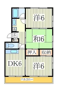 コーポラスオネスト【2階】の間取り